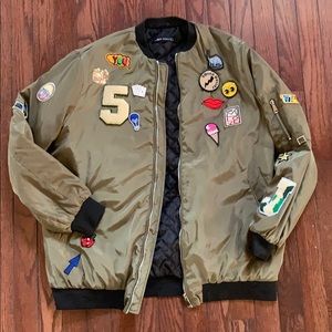 Zara Green Patch Jacket